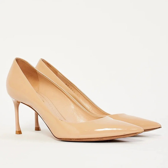 Christian Dior Patent Leather Pointed Toe Stiletto Heels - Picture 1 of 11